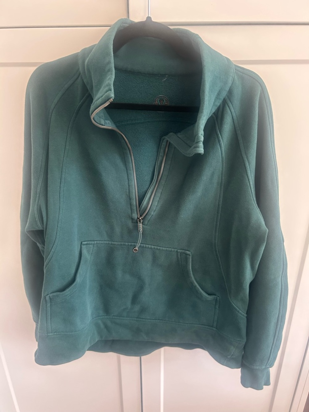 lululemon athletica Teal Half-Zip Fleece Pullover (long scuba)